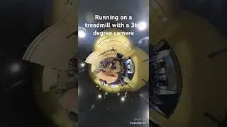 Treadmill w/ a 360 Degree Camera #fitness #cardio #360degreecamera
