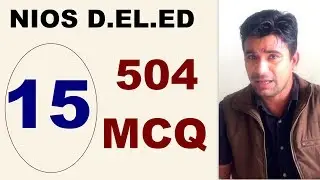 #15 - Course 504 Math MCQ Test, NIOS D.EL.ED | Online Partner