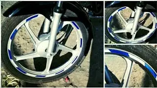 How to Install Rim Stripe | Bike wheel Rim Tape | Bike Rim Sticker Design | How to Apply Rim Tape