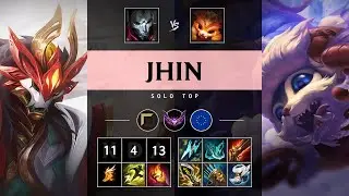 Jhin Top vs Gnar - EUW Master Patch 25.07