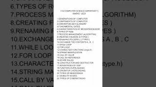 11th computer important 5 mark questions | 11th Computer science public exam Important questions