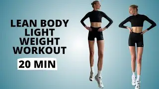 20 Minutes Lean Full Body Light Weight Workout Dumbbells or Handweights / Nina Dapper Model