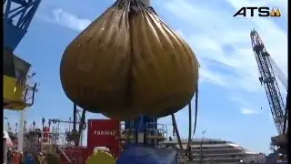 Load Test 90 ton with Water Weights System On Revolving Crane