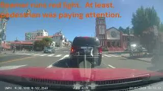 Typical Bay Area Driver:  Beamer runs red light. Vallejo.  7/1/24