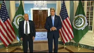 Secretary Kerry Delivers Remarks With Arab League Secretary-General Elaraby