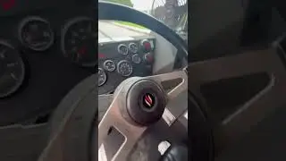 Honking the fire truck horn