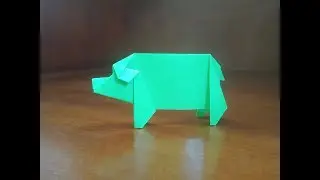 origami pig - how to make pig