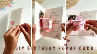 🎂 Magical DIY Birthday Pop-Up Card | Handmade Surprise Cake Card Idea! 💝