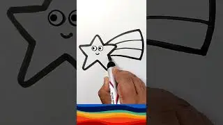 Colorful star drawing easy | How to Color star | Painting, Drawing, Coloring Tips for Kids