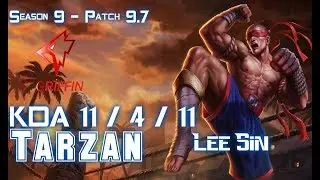 GRF Tarzan LEE SIN vs KINDRED Jungle - Patch 9.7 KR Ranked