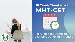 16 Week Study Plan for MHT-CET 2021 | Meritstore