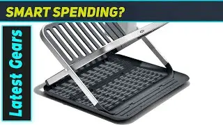 Oxo Good Grips Aluminum Fold Flat Dish Drying Rack: Best for Space-Saving and Portability