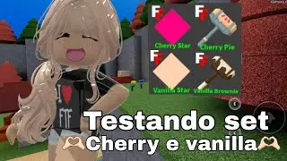 TESTANDO SETS CHERRY E VANILLA!! | Roblox | Flee the facility | Puppe Dias