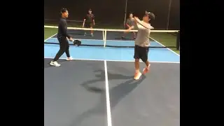 Pickleball progress week 3.  One western grip for forehand, backhand, both volleys