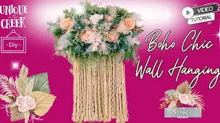 Must-Try Boho Decor Hack Using a Rectangle Board #diy #wreath