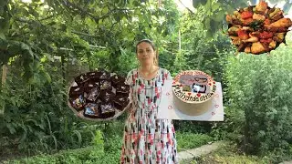 Dinner for a large family with less meat and more vegetables\Turkish pie\Italian biscuit cake!