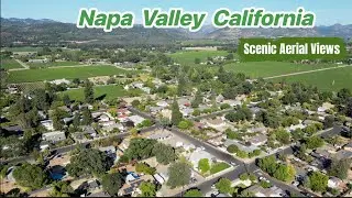 Scenic Aerial Views of Napa Valley  California