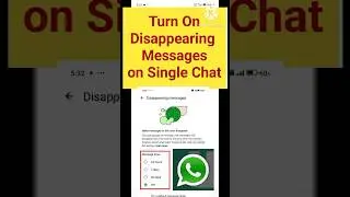 how to enable disappearing messages on whatsapp | how to turn off disappearing messages on whatsapp