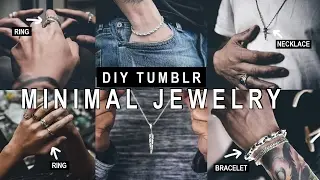 DIY TUMBLR MINIMAL JEWELRY/ Joyería masculina - David Tasco