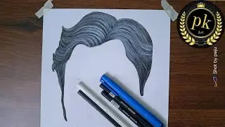Realistic hair drawing / parvejkhanart 😉😃🤩...