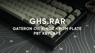 GHS.RAR by Gone Hacking Studio with Gateron Oil Kings on POM Plate - PBT Keycaps - Typing Test