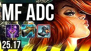 MISS FORTUNE & Rell vs CAITLYN & Poppy (ADC) | 67% winrate, Godlike | KR Master | 25.17