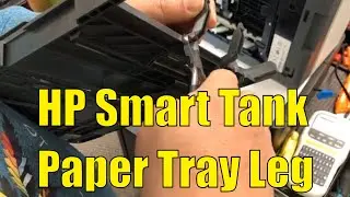 Устранение поломки ножки лотка для бумаги HP Smart Tank 7301 и замятия бумаги