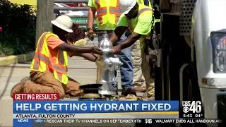 City fixes broken hydrant