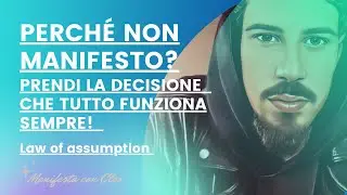 PERCH&Eacute; NON MANIFESTO? PRENDI LA DECISIONE CHE TUTTO FUNZIONA SEMPRE! LAW OF ASSUMPTION