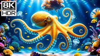 🌊 Ocean Serenity 8K ULTRA HD &ndash; Mesmerizing Deep Sea Creatures & Calming Ocean Sounds