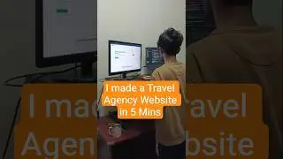 How i built a travel agency website in 5 mins #coding #programming #entrapreneur