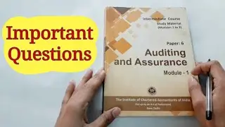 Auditing & Assurance Important Questions For July 2021 | CA Intermediate/IPC | Pathak Tutorials
