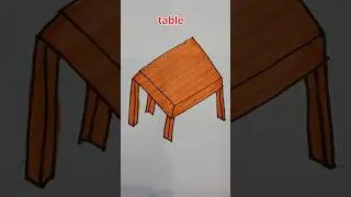 How to draw easy table drawing #drawing #art #viral #shorts#yt