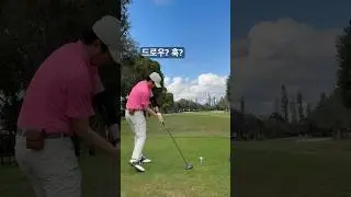 Draw or hook? 드라이버티샷 #golf #golfswing