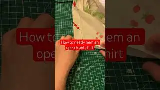 How to neatly hem a corner, on an open front shirt, jacket, blazer, etc.