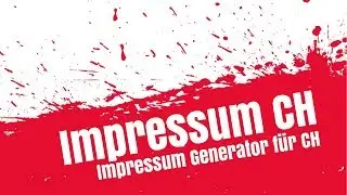 Impressum Datenschutz Schweiz Vorlage & Generator
