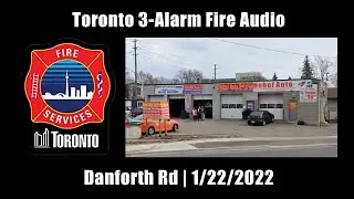 Торонто, 3-Alarm Fire Audio, 22 января 2022 г. [Канада]