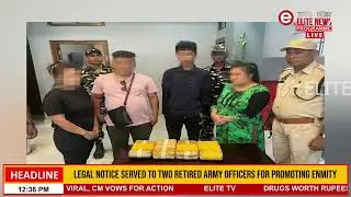 Drugs worth rupees five crores seized from 4 kukis.