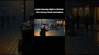 A Quiet Saturday Night in Old Paris 19th Century #ArtCommunity #PaintingTechniques #ArtLovers