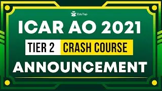 ICAR AO Tier 2 Crash Course | Complete Preparation & Guidance for ICAR AO | Crash Course ICAR AO