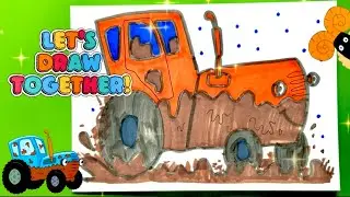 Sticker Challenge 🚜 I Drew an Orange Tractor&hellip; It Got SUPER Dirty 😱