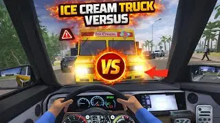New Taxi Driver Vs Ice Cream Truck & Los Angeles Traffic - Taxi Simulator 2026