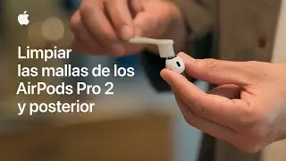 C&oacute;mo limpiar las mallas de los AirPods Pro 2 y posterior | Soporte t&eacute;cnico de Apple