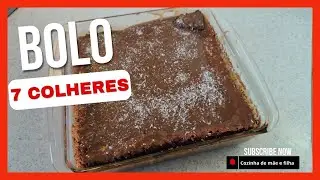 Bolo 7 colheres de chocolate e coco, sem farinha. Mega delícia 😋