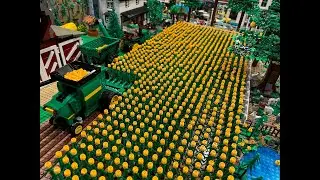 LEGO Farm Update. Harvest season begins and custom fall color trees