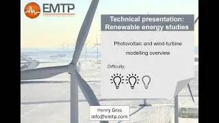 Photovoltaic and wind-turbine modelling overview