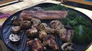 Grilling Dry Dock's Fresh Steelhead Trout and Fish Mix