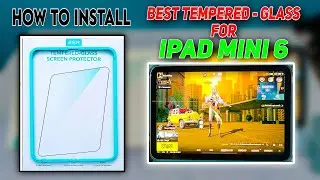 IPAD MINI 6 - 🔥BEST TAMPERED GLASS FOR IPAD BGMI/PUBG GAMER 2024 | HOW TO INSTALL ESR SCREEN GLASS✅