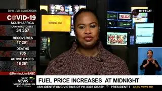 Fuel price increases at midnight