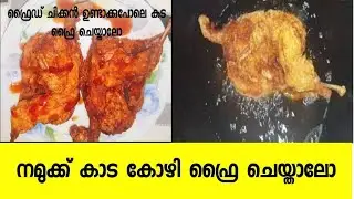 How to Make fried quail||KFC Style Quail fry|കാട കോഴി ഫ്രൈ||fried quail